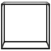 Tavolo Consolle Trasparente 80x35x75 cm in Vetro Temperato cod mxl 7496