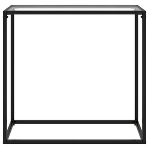 Tavolo Consolle Trasparente 80x35x75 cm in Vetro Temperato 322807