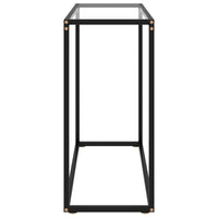 Tavolo Consolle Trasparente 80x35x75 cm in Vetro Temperato 322807