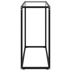 Tavolo Consolle Trasparente 80x35x75 cm in Vetro Temperato 322807