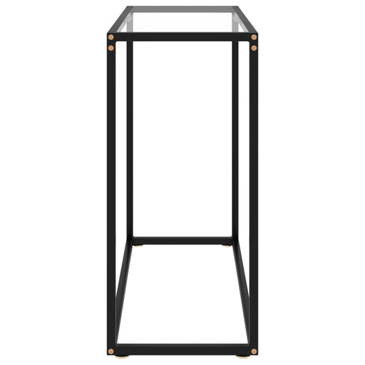 Tavolo Consolle Trasparente 80x35x75 cm in Vetro Temperato 322807