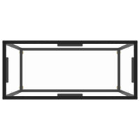 Tavolo Consolle Trasparente 80x35x75 cm in Vetro Temperato cod mxl 7496