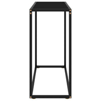 Tavolo Consolle Nero 80x35x75 cm in Vetro Temperato cod mxl 5582