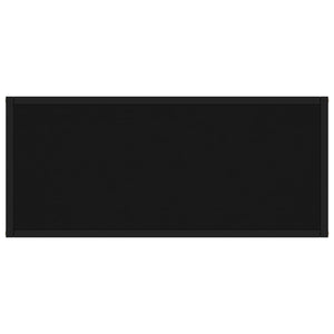 Tavolo Consolle Nero 80x35x75 cm in Vetro Temperato cod mxl 5582