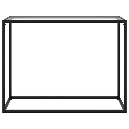 Tavolo Consolle Trasparente 100x35x75 cm in Vetro Temperato 322811