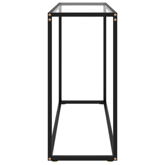 Tavolo Consolle Trasparente 100x35x75 cm in Vetro Temperato 322811