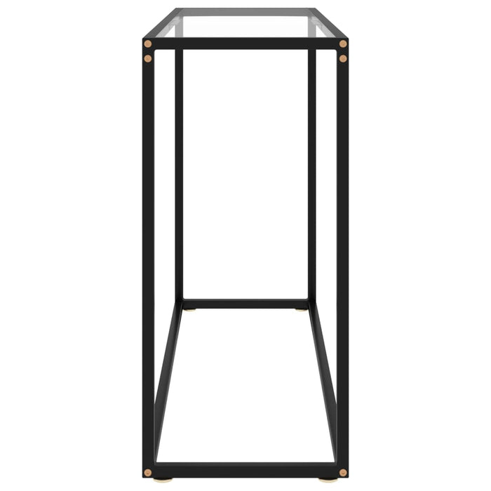 Tavolo Consolle Trasparente 100x35x75 cm in Vetro Temperato 322811
