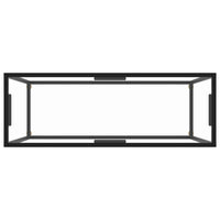 Tavolo Consolle Trasparente 100x35x75 cm in Vetro Temperato 322811