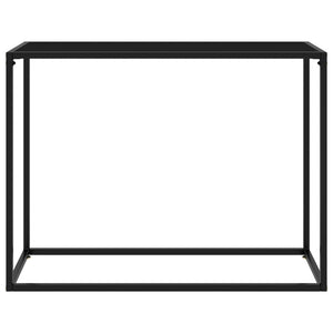 Tavolo Consolle Nero 100x35x75 cm in Vetro Temperato cod mxl 6001
