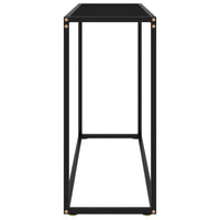 Tavolo Consolle Nero 100x35x75 cm in Vetro Temperato cod mxl 6001