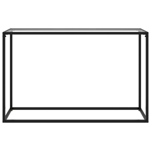 Tavolo Consolle Trasparente 120x35x75 cm in Vetro Temperato cod mxl 20323