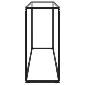 Tavolo Consolle Trasparente 120x35x75 cm in Vetro Temperato cod mxl 20323