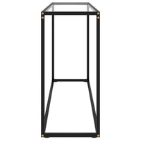 Tavolo Consolle Trasparente 120x35x75 cm in Vetro Temperato 322815