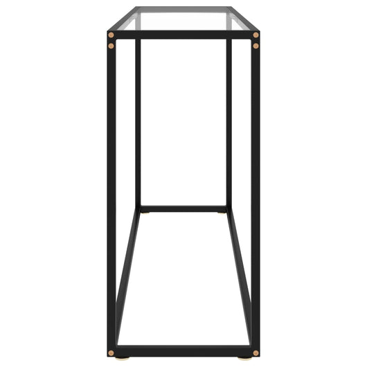 Tavolo Consolle Trasparente 120x35x75 cm in Vetro Temperato 322815