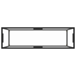 Tavolo Consolle Trasparente 120x35x75 cm in Vetro Temperato cod mxl 20323