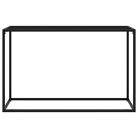 Tavolo Consolle Nero 120x35x75 cm in Vetro Temperato 322816