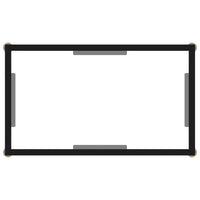 Tavolo Consolle Trasparente 60x35x75 cm in Vetro Temperato 322827