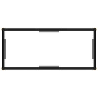 Tavolo Consolle Trasparente 80x35x75 cm in Vetro Temperato