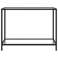 Tavolo Consolle Trasparente 100x35x75 cm in Vetro Temperato