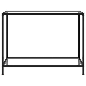 Tavolo Consolle Trasparente 100x35x75 cm in Vetro Temperato