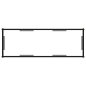 Tavolo Consolle Trasparente 100x35x75 cm in Vetro Temperato