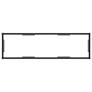 Tavolo Consolle Trasparente 120x35x75 cm in Vetro Temperato cod mxl 9267