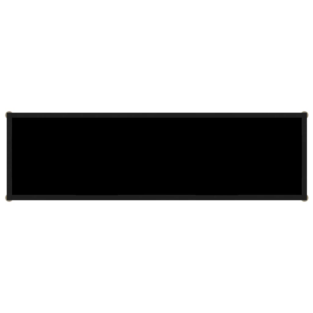 Tavolo Consolle Nero 120x35x75 cm in Vetro Temperato 322840