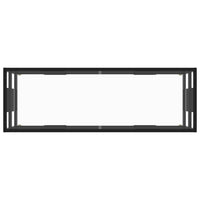 Mobile TV Nero con Vetro Temperato 120x40x40 cm 322859