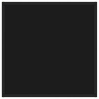 Tavolino da Salotto Nero con Vetro Nero 60x60x35 cm  cod mxl 8071