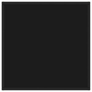 Tavolino da Salotto Nero con Vetro Nero 60x60x35 cm  cod mxl 8071