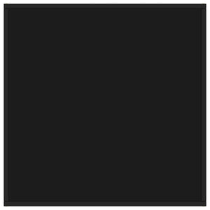 Tavolino da Salotto Nero con Vetro Nero 80x80x35 cm  cod mxl 9435