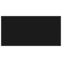 Tavolino da Salotto Nero con Vetro Nero 100x50x35 cm 322880