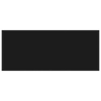 Tavolino da Salotto Nero con Vetro Nero 120x50x35 cm 322884