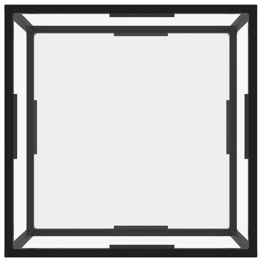 Tavolino da Salotto Trasparente 60x60x35 cm in Vetro Temperato 322887