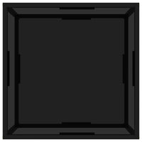 Tavolino da Salotto Nero 60x60x35 cm in Vetro Temperato 322888