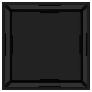 Tavolino da Salotto Nero 60x60x35 cm in Vetro Temperato 322888