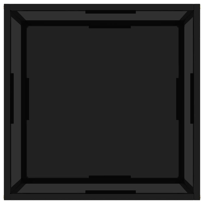 Tavolino da Salotto Nero 60x60x35 cm in Vetro Temperato cod mxl 20184