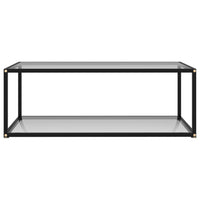 322897  Coffee Table Transparent 100x50x35 cm Tempered Glass 322897