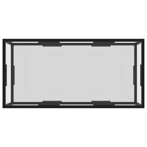 322897 Coffee Table Transparent 100x50x35 cm Tempered Glass cod mxl 8039