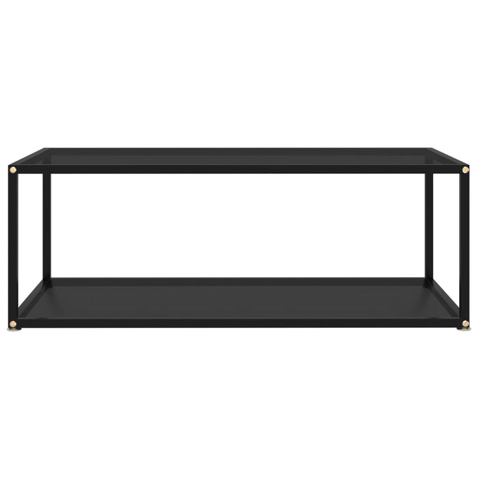 322898  Coffee Table Black 100x50x35 cm Tempered Glass 322898