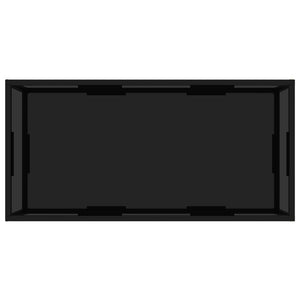322898 Coffee Table Black 100x50x35 cm Tempered Glass cod mxl 18368