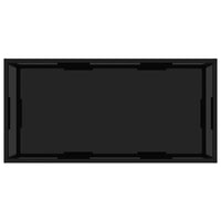 322898  Coffee Table Black 100x50x35 cm Tempered Glass 322898