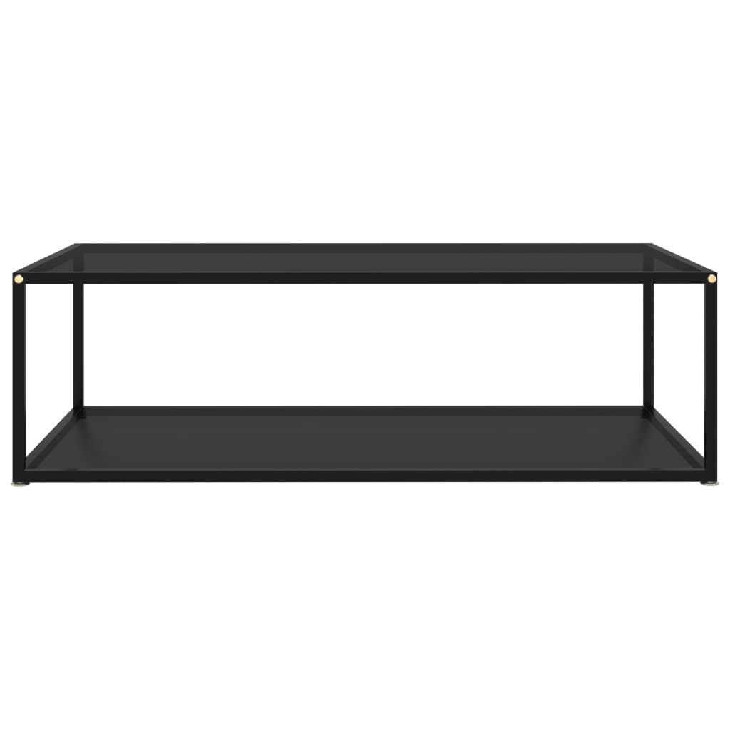 322903  Coffee Table Black 120x60x35 cm Tempered Glass 322903
