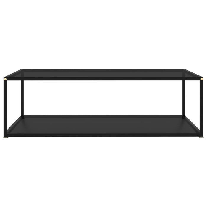 322903  Coffee Table Black 120x60x35 cm Tempered Glass 322903