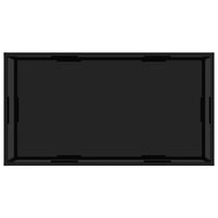 322903  Coffee Table Black 120x60x35 cm Tempered Glass 322903