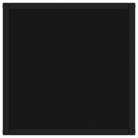 Tavolino da Salotto Nero con Vetro Nero 40x40x50 cm  cod mxl 55165