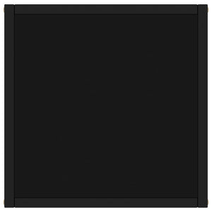 Tavolino da Salotto Nero con Vetro Nero 40x40x50 cm  cod mxl 55165