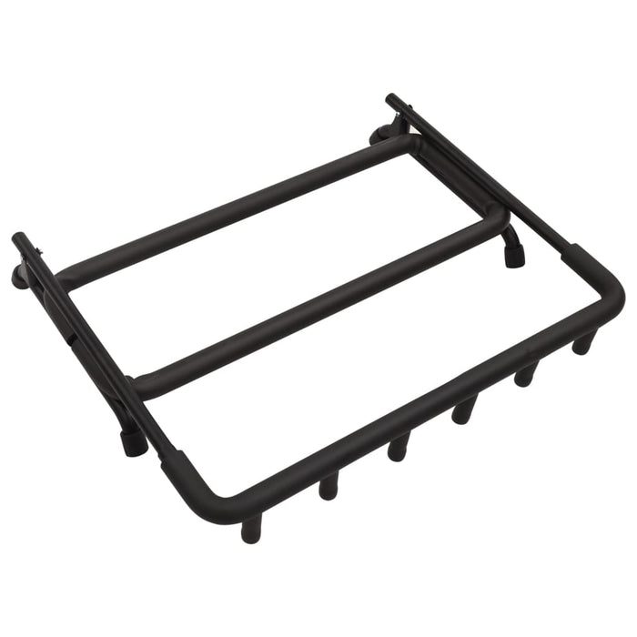 Supporto Pieghevole per Chitarra con 5 Sezioni Nero 74x41x66 cm