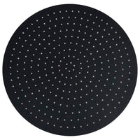 Testa Doccia a Pioggia in Acciaio Inox 50 cm Rotonda Nera