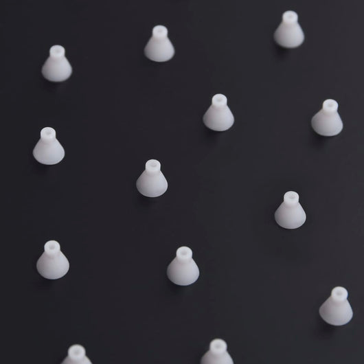 Soffione doccia a pioggia Soffione doccia Soffione doccia a mano Accessorio per il bagno Acciaio inossidabile 25 x 25 cm Quadrato Nero 02_0002078